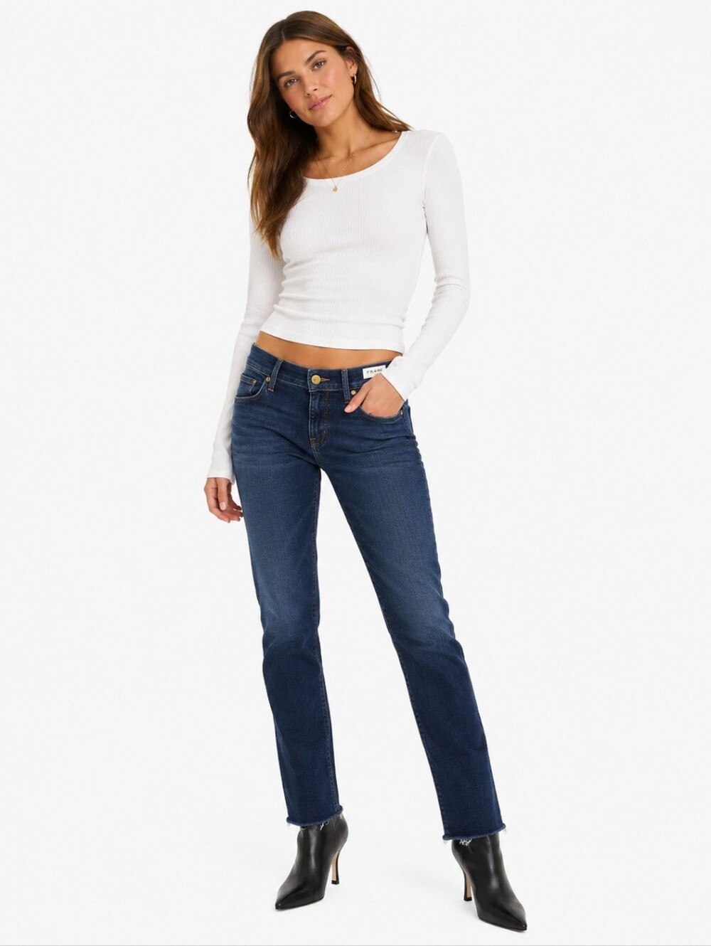 32. Frame Denim le Jeanne de Crop